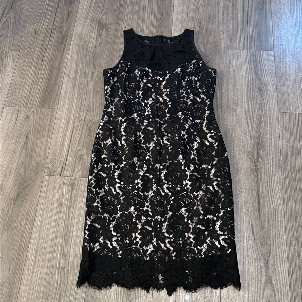Black Lace Sheath Dress